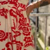 Robe longue bretelles rouge écrue femme | Dream By C