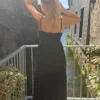 Robe Noire Broderie Anglaise - Longue Coton | Dream By C