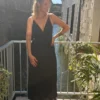 Robe Noire Broderie Anglaise - Longue Coton | Dream By C