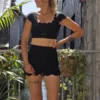 Short gainant festonné femme ALBA | Dream By C
