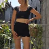 Short gainant festonné femme ALBA | Dream By C