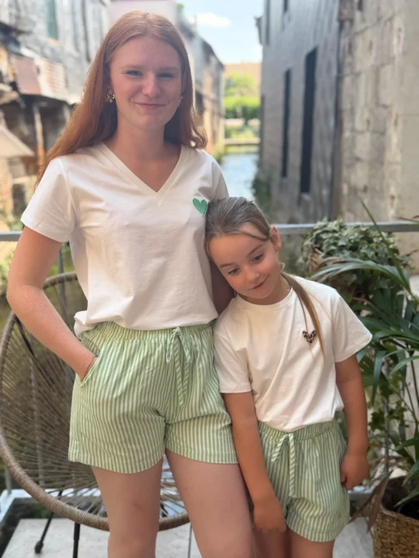 Short rayé palmier doré matchy matchy | Dream By C