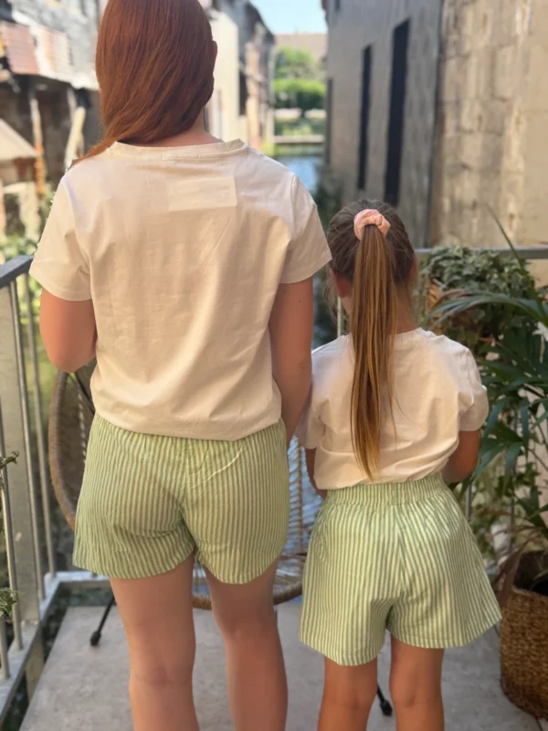 Short rayé palmier doré matchy matchy | Dream By C