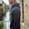 Sweat Kulte fish bleu marine capuche | Dream By C