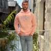 Sweat Kulte mixte rose pâle capuche | Dream By C