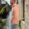 Sweat Kulte mixte rose pâle capuche | Dream By C