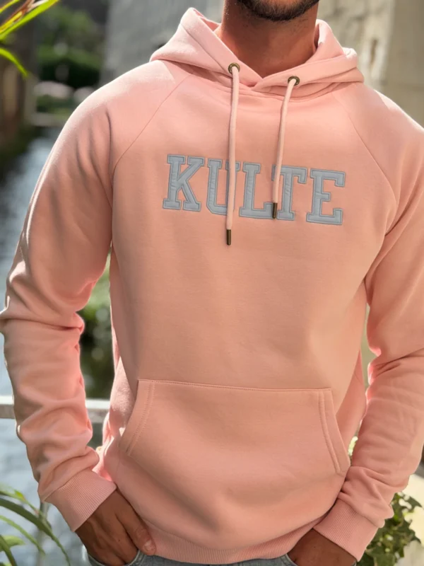 Sweat Kulte mixte rose pâle capuche | Dream By C