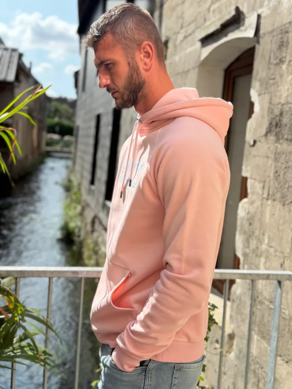 Sweat Kulte mixte rose pâle capuche | Dream By C