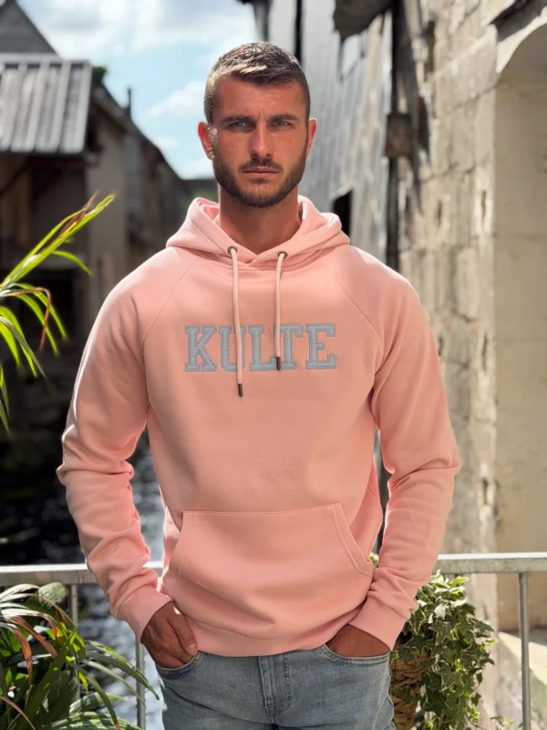 Sweat Kulte mixte rose pâle capuche | Dream By C