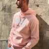 Sweat Kulte mixte rose pâle capuche | Dream By C