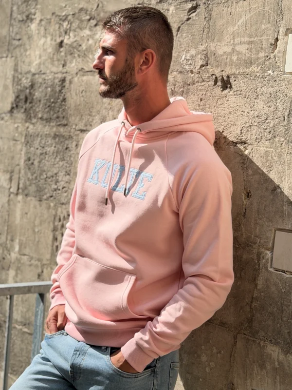 Sweat Kulte mixte rose pâle capuche | Dream By C
