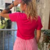 t-shirt-basics-col-v-de-couleur-dream T-shirt basique col V couleur femme | Dream By C