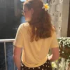 t-shirt-basics-col-v-de-couleur-jaune T-shirt basique col V couleur femme | Dream By C