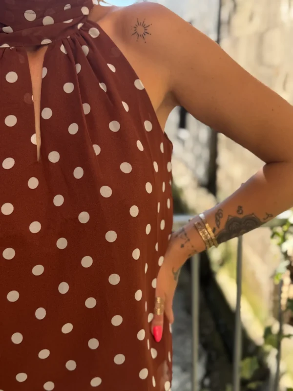 Top Chocolat Pois Blancs - Chic & Tendance | Dream By C