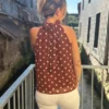 Top Chocolat Pois Blancs - Chic & Tendance | Dream By C
