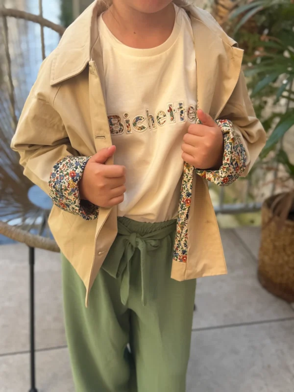 T-shirt Bichette liberty enfant écru | Dream By C