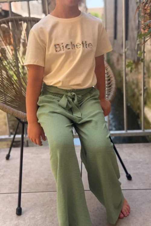 T-shirt Bichette liberty enfant écru | Dream By C