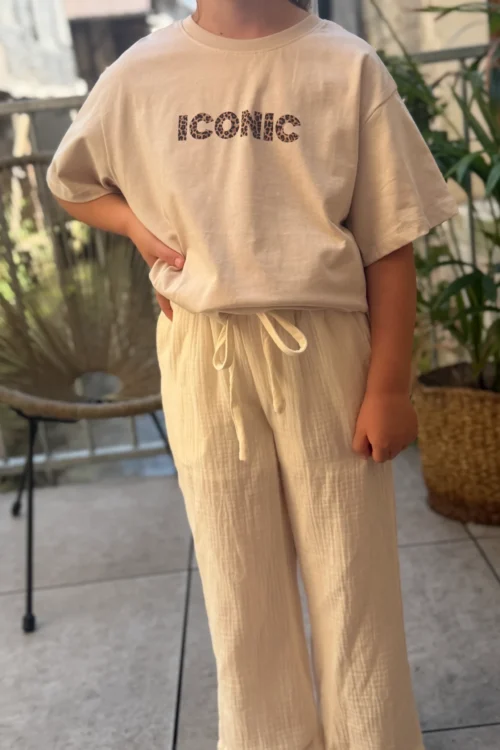 T-shirt iconic léopard enfant oversize | Dream By C