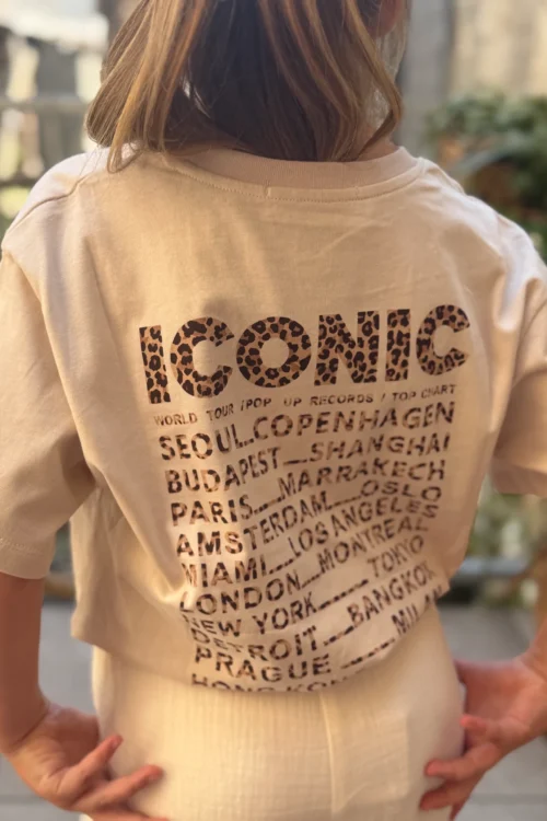 tshirt-iconic-leopard-matchy-matchy-enfants- T-shirt iconic léopard enfant oversize | Dream By C