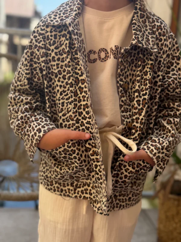 T-shirt iconic léopard enfant oversize | Dream By C