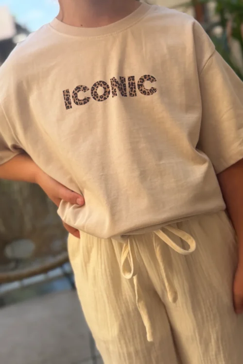 tshirt-iconic-leopard-matchy-matchy-enfants-dream T-shirt iconic léopard enfant oversize | Dream By C