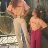 T-shirt iconic rose jaune enfant matchy matchy | Dream By C