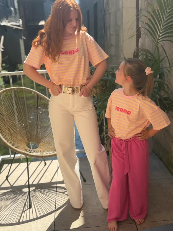 T-shirt iconic rose jaune enfant matchy matchy | Dream By C
