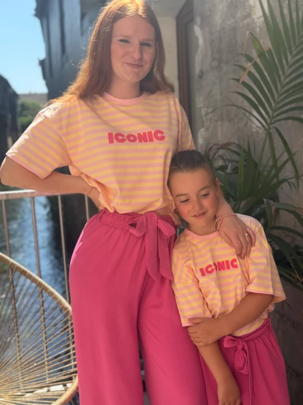 T-shirt iconic rose jaune enfant matchy matchy | Dream By C
