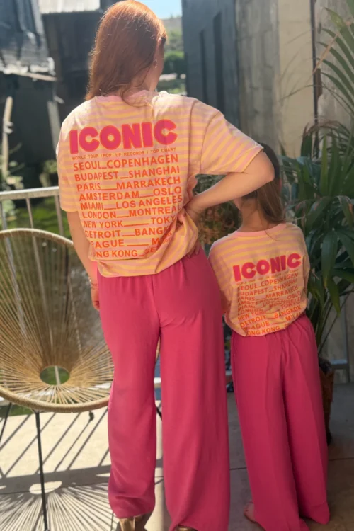 T-shirt iconic rose jaune enfant matchy matchy | Dream By C