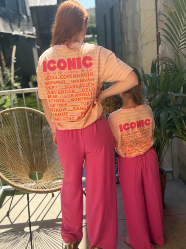 T-shirt iconic rose jaune enfant matchy matchy | Dream By C