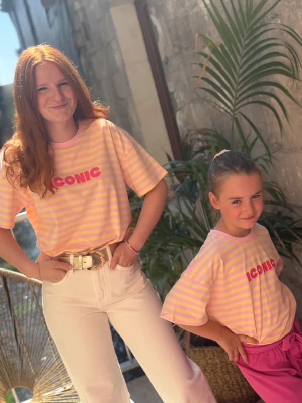 T-shirt iconic rose jaune enfant matchy matchy | Dream By C