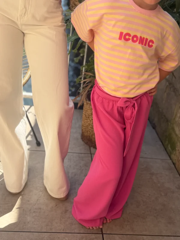 T-shirt iconic rose jaune enfant matchy matchy | Dream By C