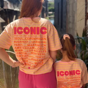 T-shirt iconic rose jaune enfant matchy matchy | Dream By C