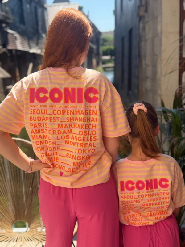 T-shirt iconic rose jaune enfant matchy matchy | Dream By C