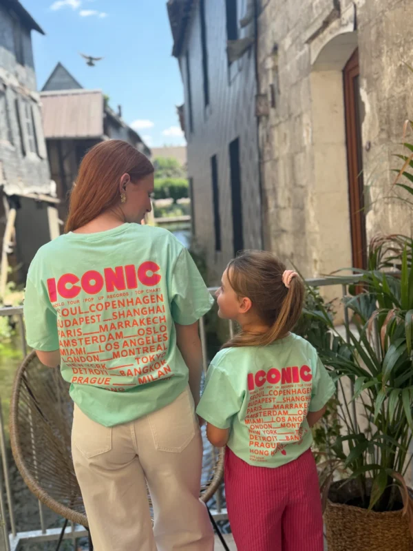 T-shirt iconic vert d'eau enfant matchy matchy | Dream By C