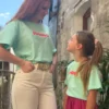 T-shirt iconic vert d'eau enfant matchy matchy | Dream By C