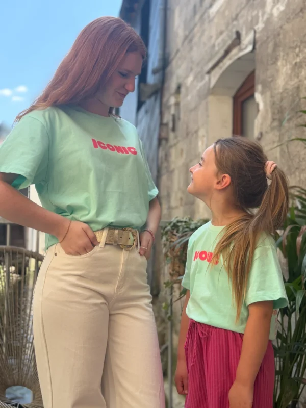 T-shirt iconic vert d'eau enfant matchy matchy | Dream By C