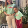 T-shirt iconic vert d'eau enfant matchy matchy | Dream By C