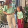 T-shirt iconic vert d'eau enfant matchy matchy | Dream By C