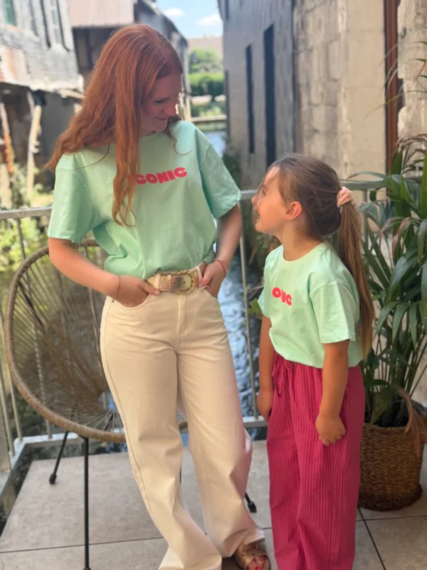 T-shirt iconic vert d'eau enfant matchy matchy | Dream By C