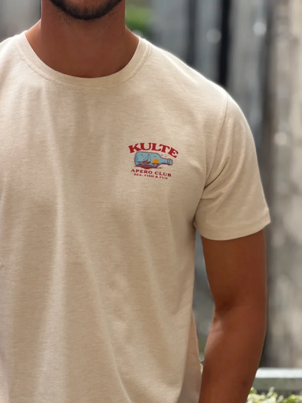 T-shirt Kulte apéro club écru | Dream By C