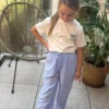 T-shirt blanc cœur brodé enfant | Dream By C