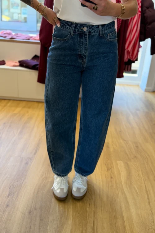Jean Barrel Bleu Vintage Taille Haute | Dream By C