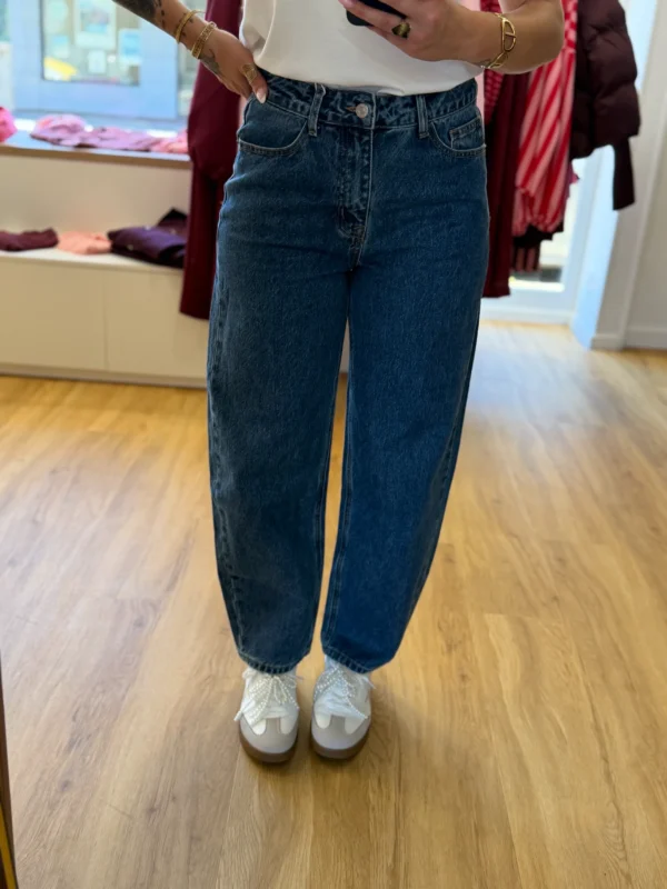 Jean Barrel Bleu Vintage Taille Haute | Dream By C