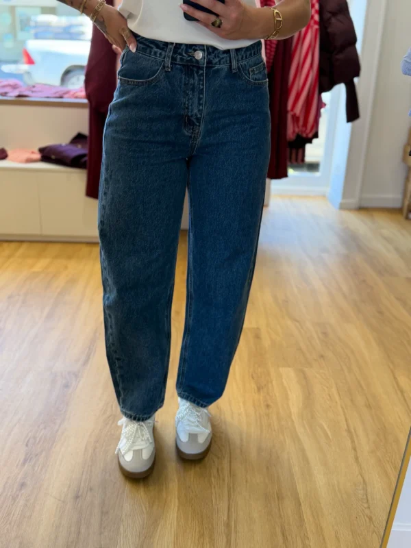 Jean Barrel Bleu Vintage Taille Haute | Dream By C