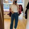 Jean Barrel Bleu Vintage Taille Haute | Dream By C