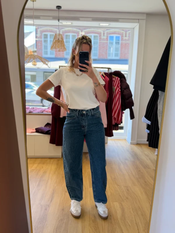 Jean Barrel Bleu Vintage Taille Haute | Dream By C