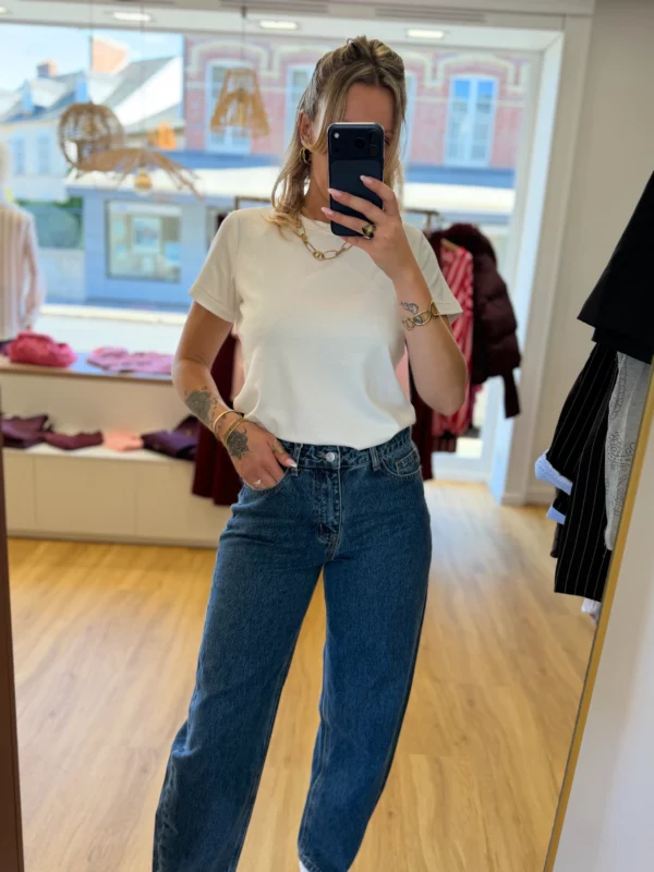 Jean Barrel Bleu Vintage Taille Haute | Dream By C