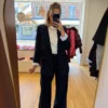 Blazer Oversize Rayures Épaulettes | Dream By C