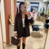 Blazer Oversize Rayures Épaulettes | Dream By C